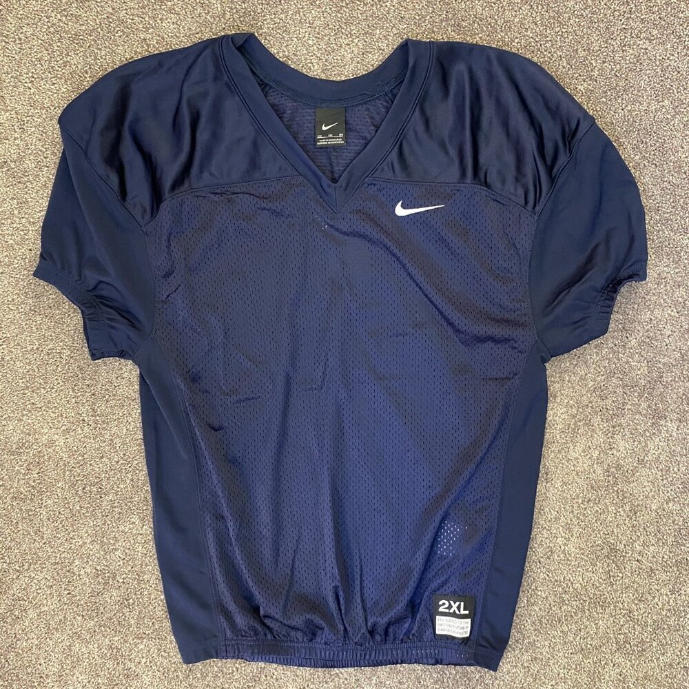 Nike Football Practice Jersey Blue 908739 - 419 Boy’s Size 2XL - XXL - NWT $50 - Picture 3 of 12